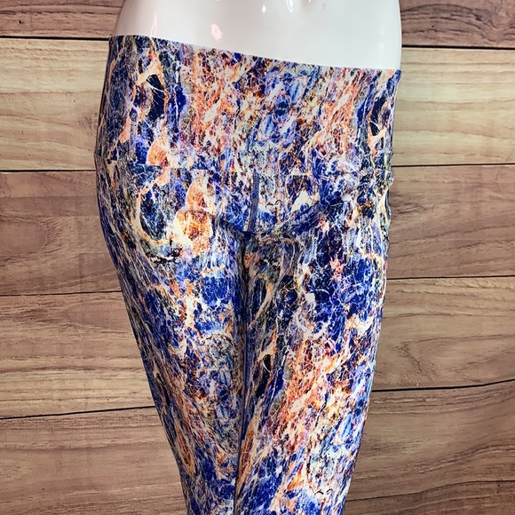 FUSED HAWAII HANDMADE LELE LEGGING WORKOUT BOTTOMS MIGHTY OCEAN WATER PANT SZ XL - Picture 8 of 13